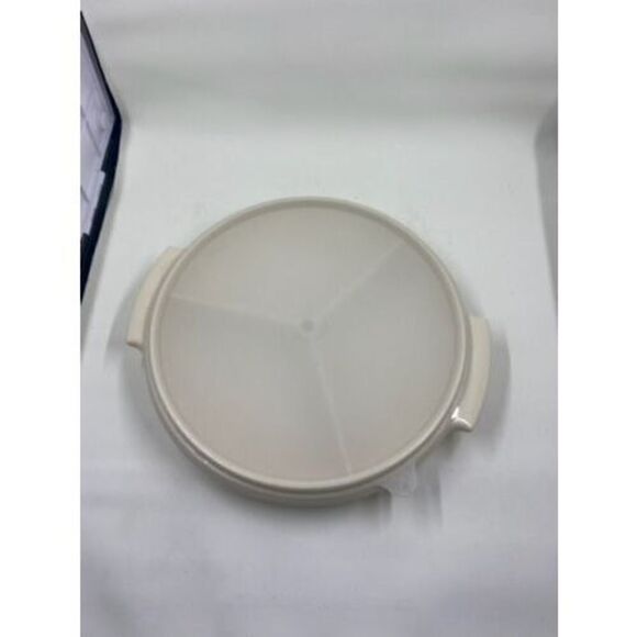 Tupperware White Condiment Caddy 608-1 With Lid 229-4 - Picture 1 of 5